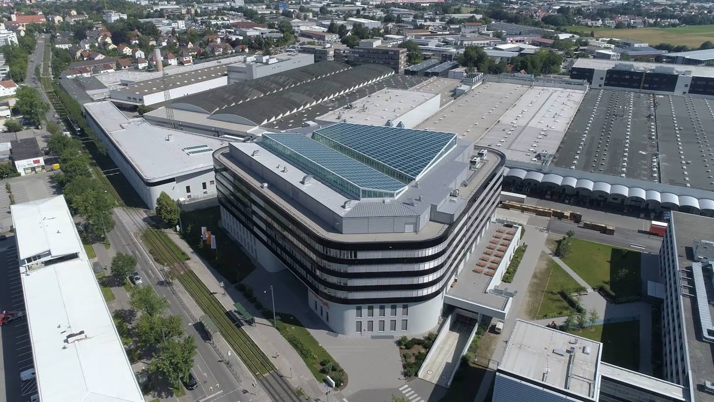 KUKA Standort Augsburg Luftbildaufnahme 2023