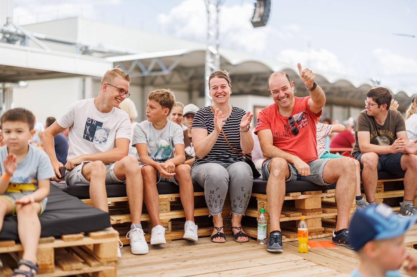 Familie auf dem Family Day
