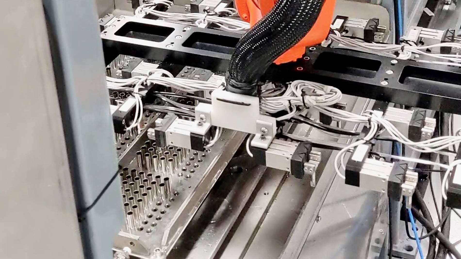 KR CYBERTECH Loading PECM Machine.