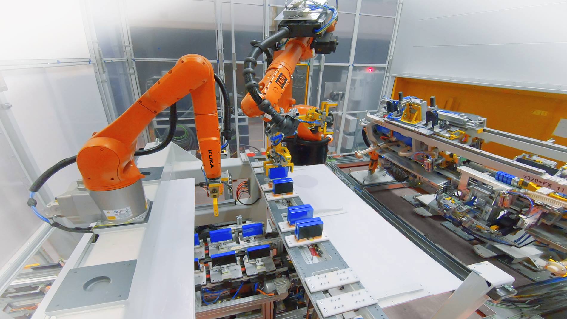 Battery module line: Stacking process