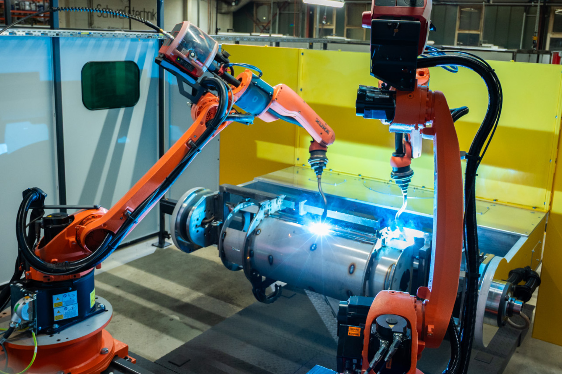 Der digitale Zwilling harmoniert ideal mit dem Schwei?roboter bei HASE.