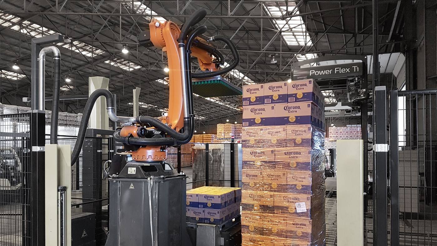 KUKA palletizing robot