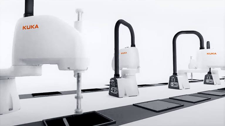 Mit dem Roboter KR SCARA wird jede monotone Pick-and-Place-Aufgabe kosteneffizienter gel?st.