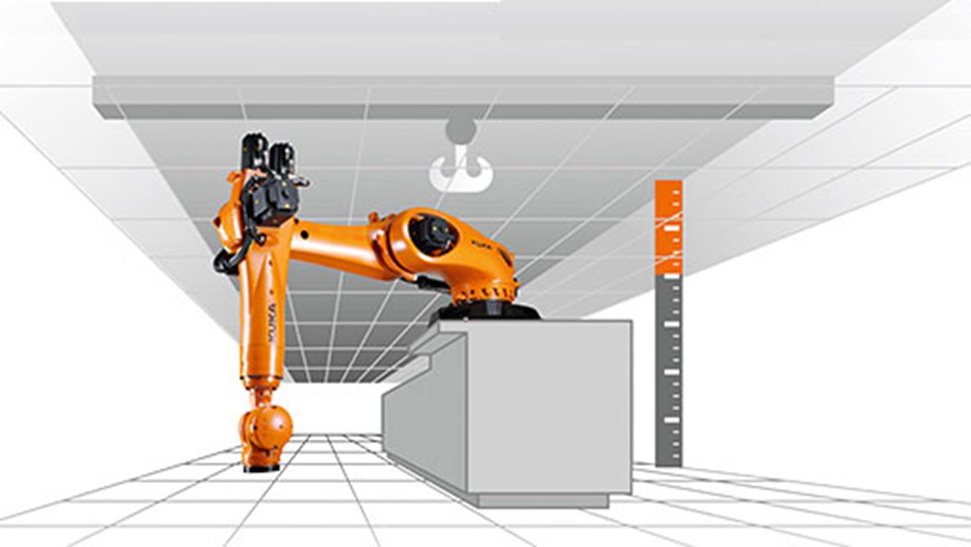 Area di protezione robot nel settore macchine utensili 