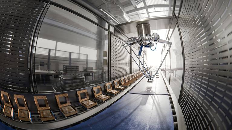 Der Automatisierungsexperte aus Augsburg pr?sentiert mit drei Applikationen die M?glichkeiten des Pick-and-Place und Packaging in Kombination mit AMR und intelligenter Software.