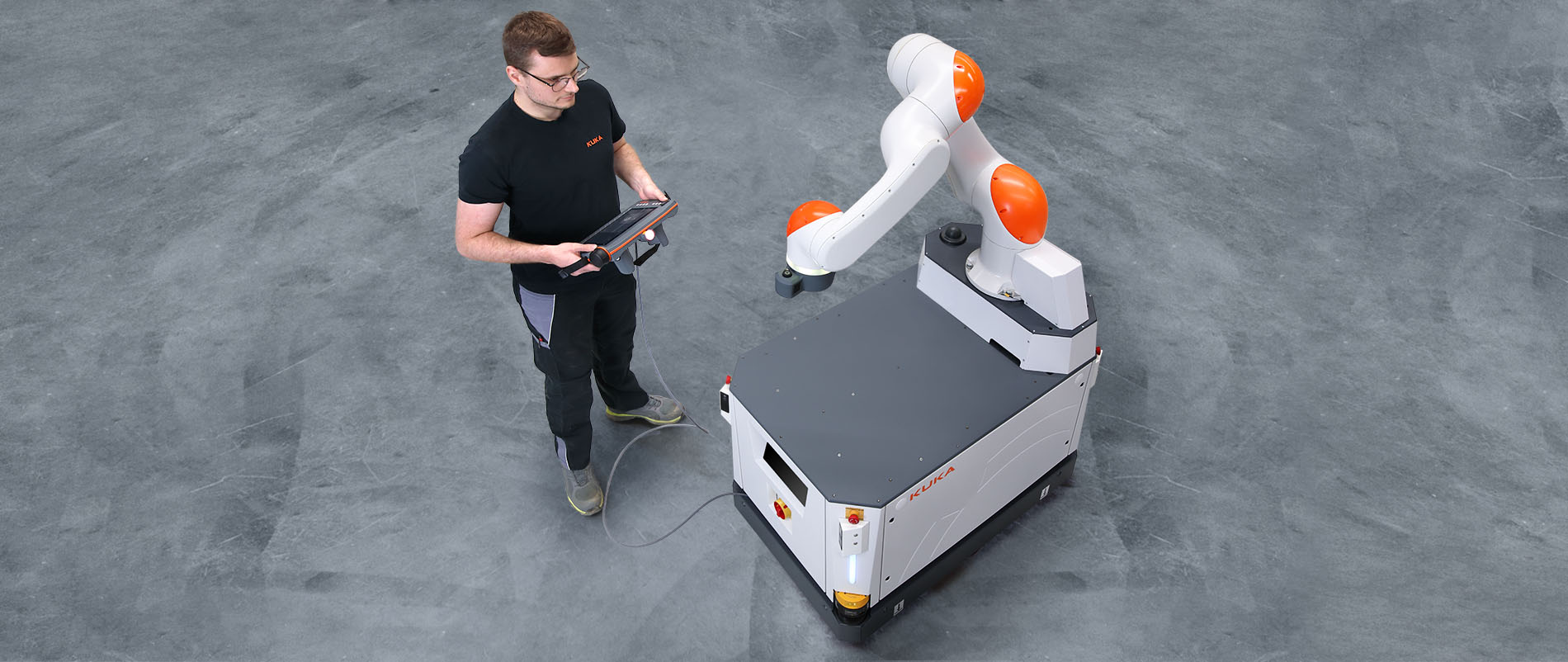 Der autonome mobile Roboter macht die Kollaboration von Mensch und Maschine m?glich und verbessert die Vorg?nge in der Intralogistik Ihres Unternehmens. 