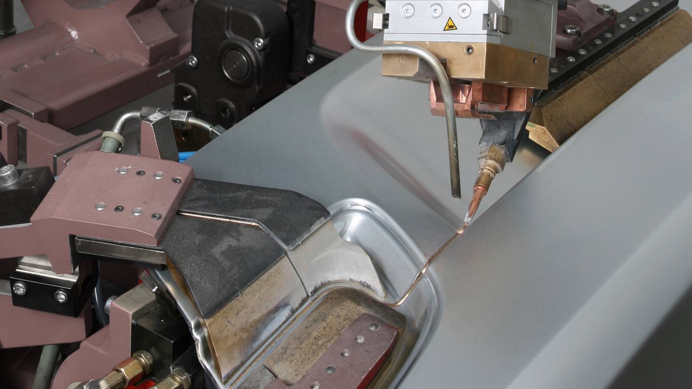 Laserl?ten: Detailansicht der Technologie.