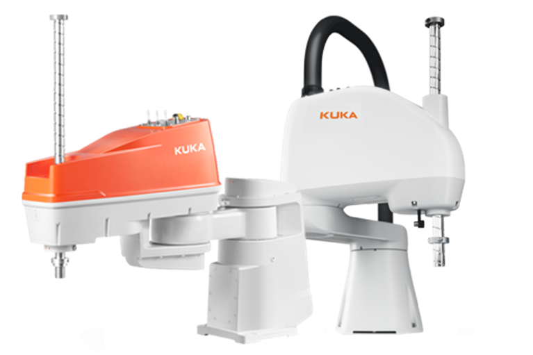 KUKA KR SCARA 提供完整的套件：輕、薄、具有各種有效負(fù)載等級(jí)、功能強(qiáng)大且速度極快