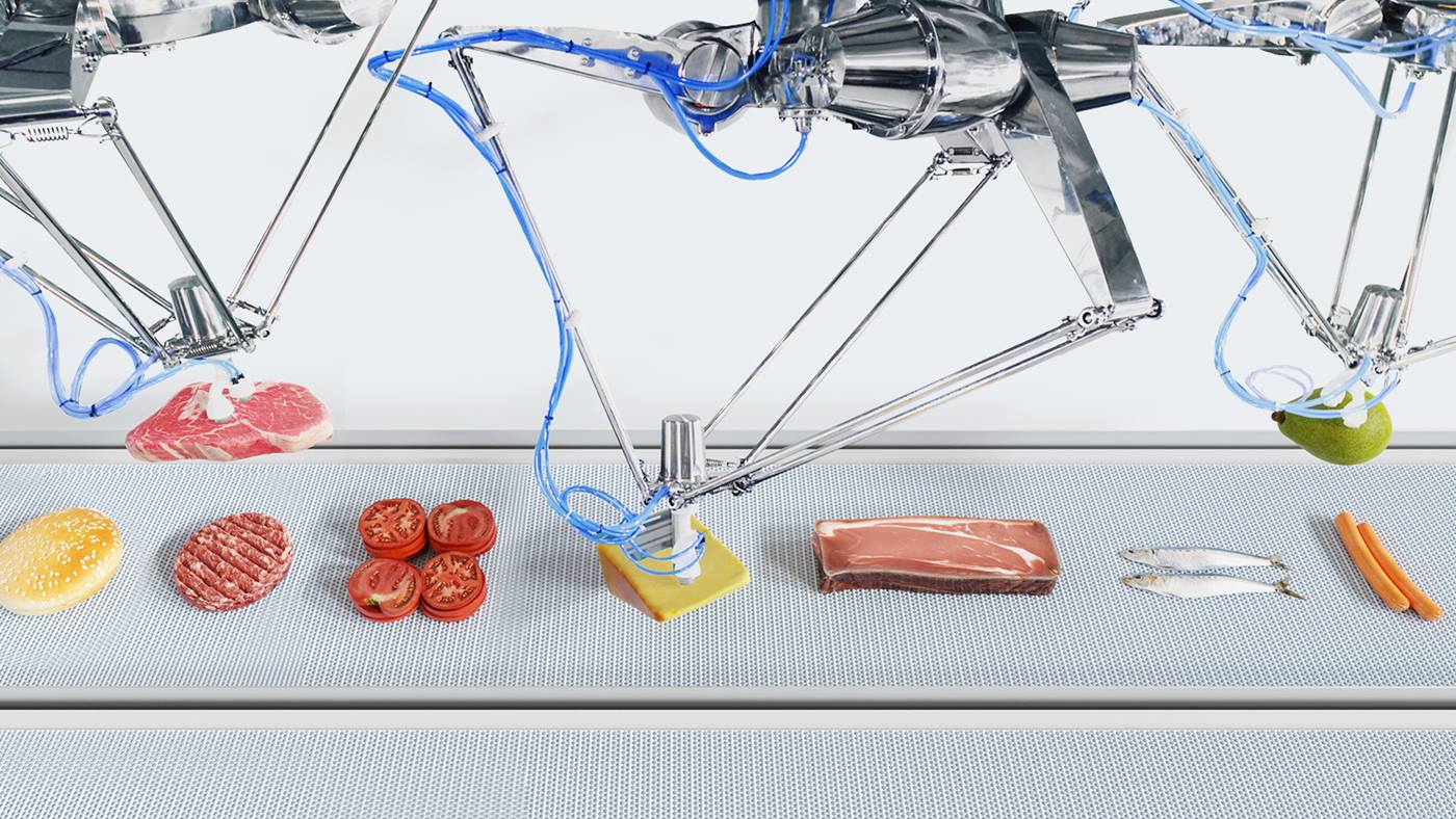 KUKA DELTA Robots_Hygienic_Design offene Lebensmitteln Prim?rverpackung von Lebensmitteln