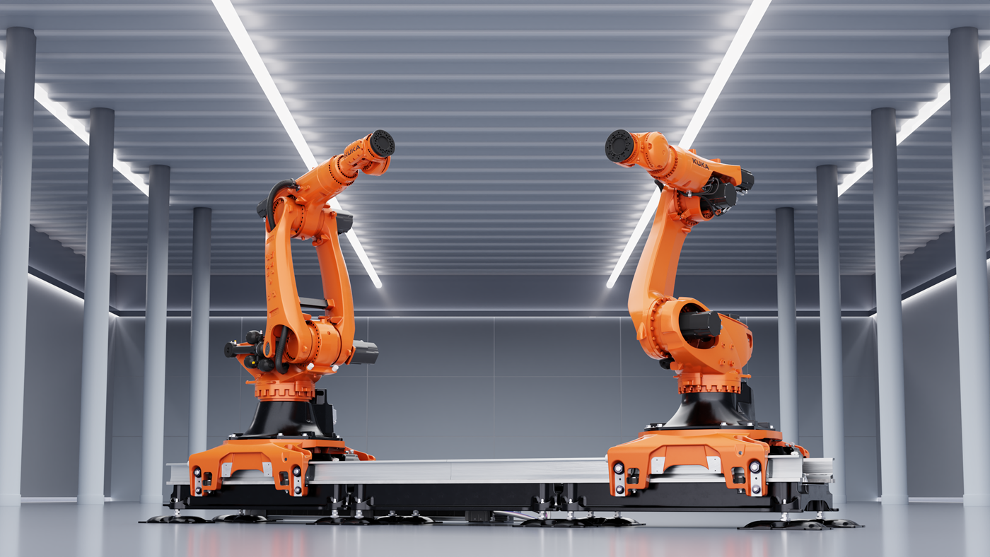 KUKA Lineareinheit mit KR FORTEC Roboter