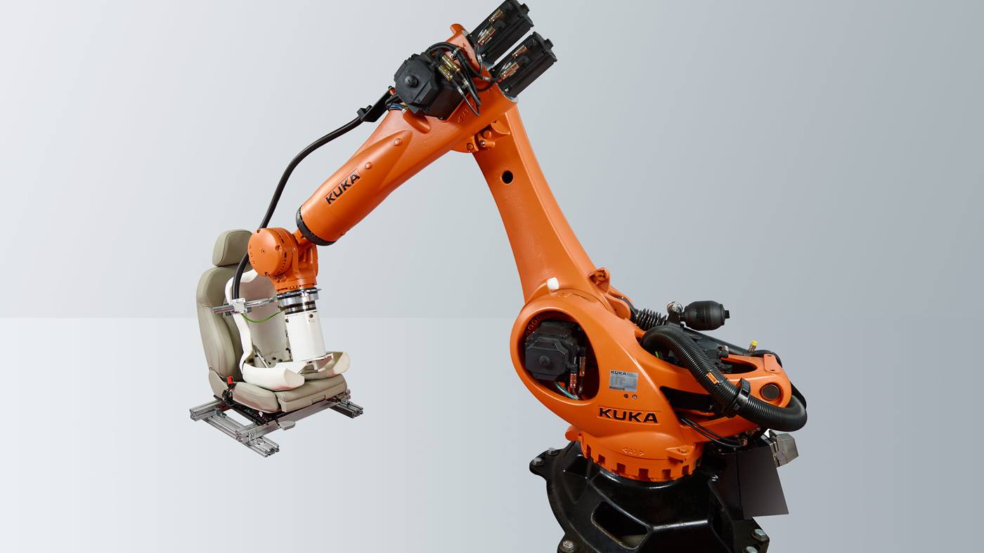KUKA Occubot mit Testsitz von der Seite