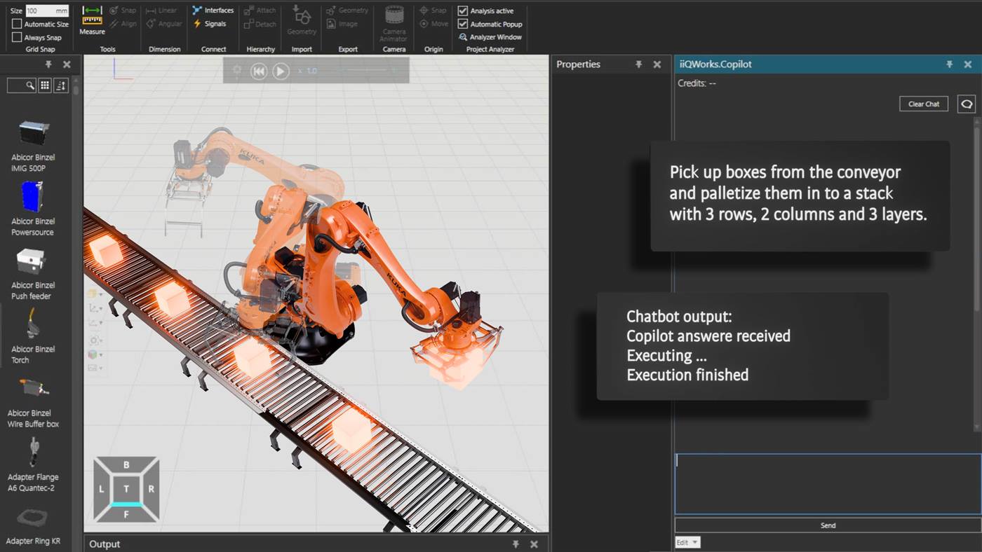 AI?assisted engineering for simulation of robot applications
