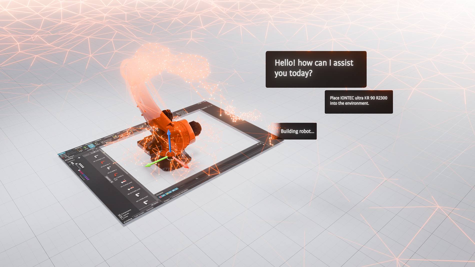 AI simulation assistant in iiqworks.sim Copilot supporting automation and virtual commissioning